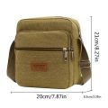 Men's Fashion Canvas Small Bag Casual Men Mini Handbags Male Crossbody Shoulder Messenger Bags For Men Business Sidebag. 