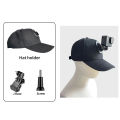 Baseball Cap Hat Holder Mount Bracket for GoPro Hero 12 11 10 9 8 7 6 5 DJI Osmo Action Akaso SJCAM Action Camera Accessories. 
