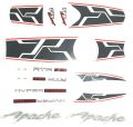 Tvs Apache 160cc Hyper edge Black Bike Full Sticker Kit. 