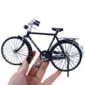1PC DIY Metal Retro Bicycle Model Kit - Handcrafted Alloy Assembly for Desktop Display, Adults & Teens Hobbyists Collectible Mec. 
