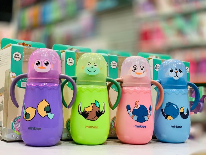 (ZR-676A1)Minitree BABY FEEDER BOTTLE [9oz]/270Ml large imported new ...
