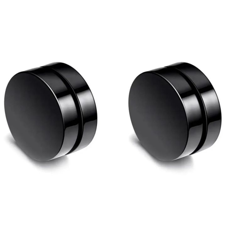 Black/Stainless%20Magnetic%20Steel%20Studs%20For%20Boys%20And%20Women%20Best%20Quality%20-%20Image%202