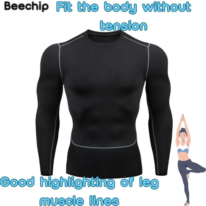 Men's%20Sports%20Training%20Suit%20Gym%20Basketball%20Equipment%20Training%20Tight%20Quick%20Dry%20Outdoor%20Morning%20Running%20Fitness%20Suit%20-%20Image%203