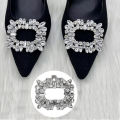 Wedding Shoe Clips - 1 Pair Crystal Rhinestone Buckles for Bridal Heels - High-Heeled Shoes with Rhinestone Clasps as Accessorie. 
