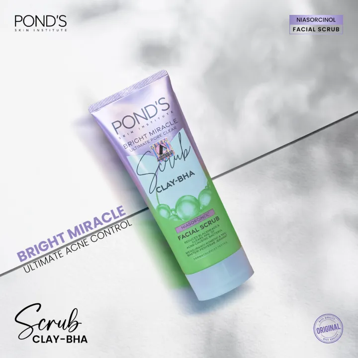 Pond's%20Ultimate%20Bright%20Miracle%20Ultimate%20Pore%20Clear%20Facial%20Scrub%20100G%20(IMPORTED)%20-%20Image%202