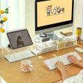 1pc Acrylic Keyboard Stand, Compact Desktop Lifter for Keyboard and Mini PC, Mixed Color, Uncharged, Durable Material.