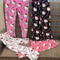 Batman Hello Kitty Cartoon Pants Flannel Pajamas Sanrio Winter Pajama Kitty Cat Pajama Trousers Kawaii Home Pant Winter Clothing. 