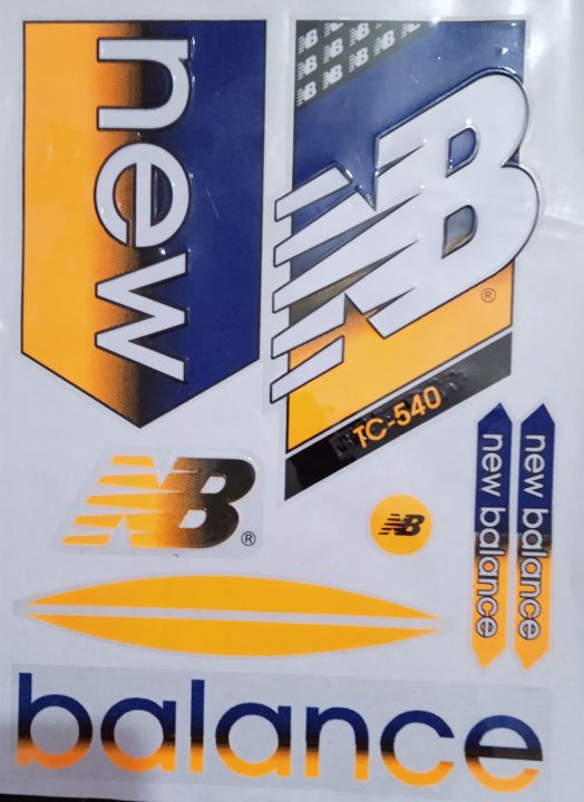 NB 3D  New Balance Orange Blue Latest Edition Bat Sticker 2023 New version
