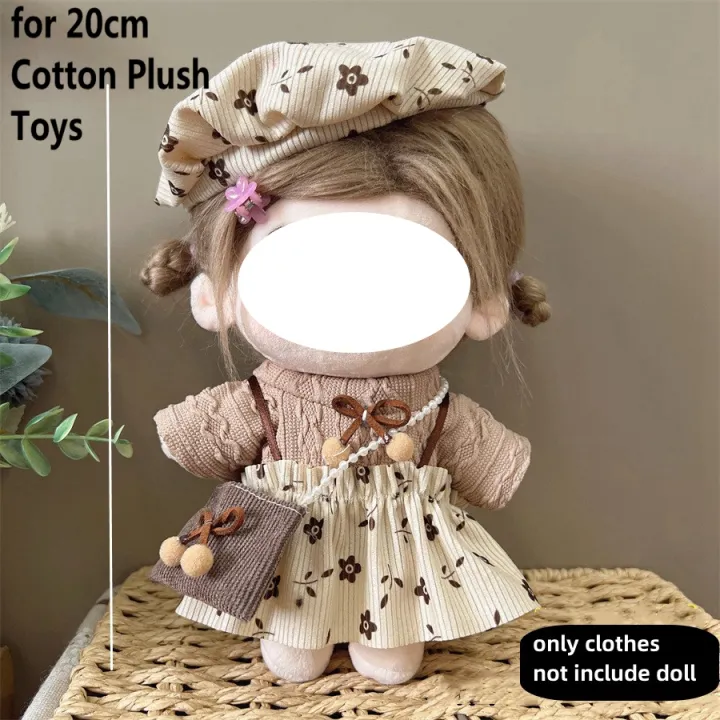 Pretty%20Dress%20Clothes%20for%2020cm%20Cotton%20Plush%20Toys%20Dress%20Up%20Clothing%20Princess%20Skirt%20Cute%20Casual%20Suit%20Socks%20Set%20Girls%20Brithday%20%20-%20Image%205