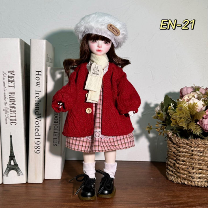 Fashion%20Casual%20Suit%2030cm%20BJD%20Doll%20Clothes%20for%20Girls%20Dress%20Up%20Accessories%20%201/6%20Scale%20Doll%20Outfit%20-%20Image%202