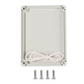 Waterproof Plastic Junction Box Transparent Cover Enclosure Electronic Instrument Housing Case Electrical Project Outdoor Boxes. 