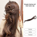 Hair clip, simple fashion, twist banana clip for long ponytail girl. 