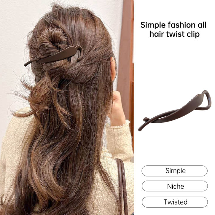 Hair clip, simple fashion, twist banana clip for long ponytail girl