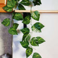 7 Feet Long Artificial Money Plant Leaf Garland for Home Office Room Decoration Eco-Friendly, Realistic Greenery. 