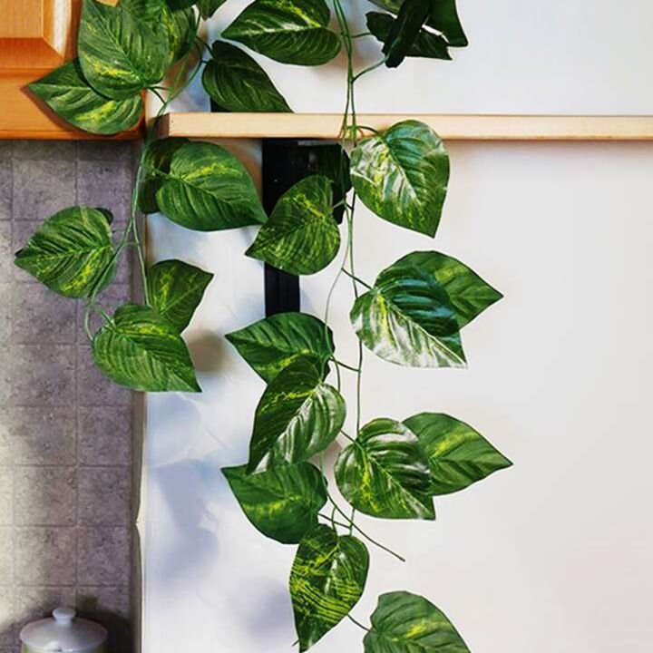 7 Feet Long Artificial Money Plant Leaf Garland for Home Office Room Decoration Eco-Friendly, Realistic Greenery