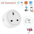 Tuya Wifi Smart Plug US UK JP Standard Socket Wireless Outlet Remote Control Smart Home Appliances Work With Alexa  Home. 