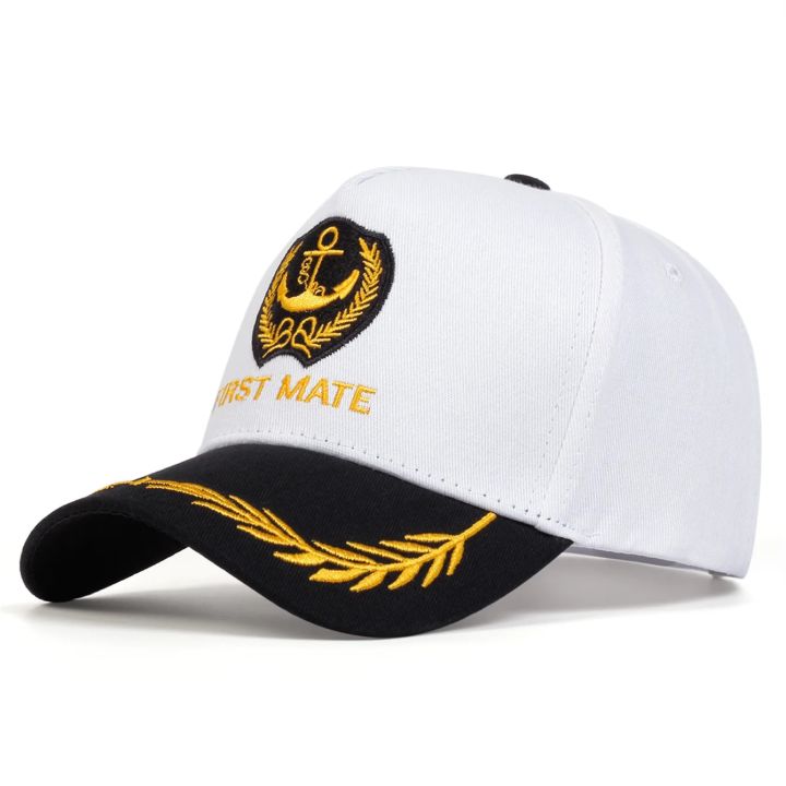 Unisex%20CAPTAIN/FIRST%20MATE%20Letter%20Embroidery%20Baseball%20Caps%20Spring%20and%20Autumn%20Outdoor%20Adjustable%20Casual%20Hats%20Sunscreen%20Hat%20-%20Image%204