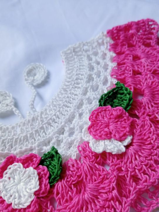 1%20piece%20Kushikatar%20gola%20kushikatar%20baby%20neck%20for%20any%20size%20made%20by%20Noytar%20best%20for%20summer%20baby%20girls%20Handmade%20Fashionable%20cute%20Crochet%20Baby%20Neck%20Design%20dress%20for%20girls%201%20peices%20white%20and%20Green%20Colour%20Kushikatar%20jamar%20gola%20crochet%20babykushikatar%20jamar%20gola%20-%20Image%206