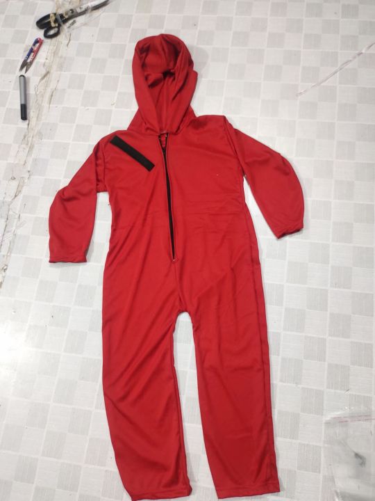 Money heist costume  helloween  cosplay money heist costume  3 to 50 years adult size available   all character costume available for school event and birthday