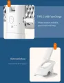 Usb Type-C Rechargeable, Clip-On, Stand-Alone, Plug-In Mini Fan Table Clip Fan Multi-Functional Handheld Fan Wall-Mounted Portable Fan. 