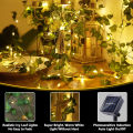 2M 20 LED Green Leaf String Light Garden Lights New Year Decorations String Lamp Wedding Thanksgiving Christmas Decoration. 