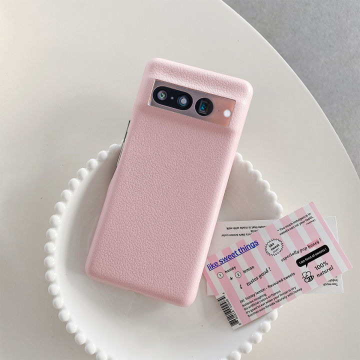 Comfortable%20Leather%20Phone%20Case%20For%20Google%20Pixel%208%207%206%20Pro%205%207a%206a%204a%204%20XL%20Luxury%20Lichee%20Pattern%20Back%20Cover%20-%20Image%204
