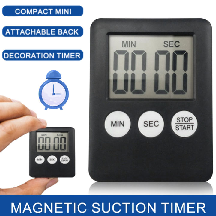 Digital Electronic Kitchen Timer Multi-Function Electronic Timer Stopwatch LCD Display for Sports Exercise Baking Cooking