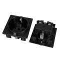 RG-02 European Germany waterproof schuko socket outlet snap in receptacle for UPS. 