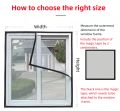 Summer mosquito proof door and window screens, available in various sizes (white).