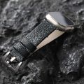 Handmade Devil fish Pearl Fish Leather Watchband For iWatch Apple watch 49MM 46MM 45MM 42mm s10 Ultra men's bracelet vintage. 