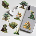 50Pcs Cute Forest Witch Stickers PET Natural Forest DIY Stickers Motorcycle Suitcase Decor Phone Laptop Decals.