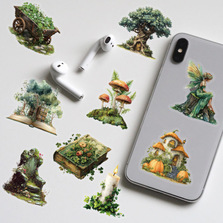 50Pcs%20Cute%20Forest%20Witch%20Stickers%20%20PET%20Natural%20Forest%20DIY%20Stickers%20Motorcycle%20Suitcase%20Decor%20Phone%20Laptop%20Decals%20-%20Image%205