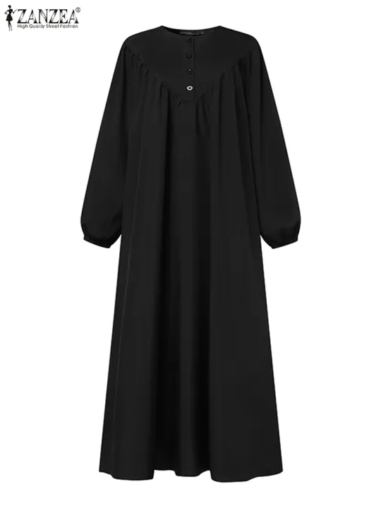 Women%20Autumn%20Muslim%20Long%20Dress%20Abaya%20Long%20Sleeve%20Hijab%20Vestidos%20Islamic%20Robe%20Femme%20ZANZEA%20Vintage%20Ramadan%20Maxi%20Sundress%20Kaftan%20-%20Image%205