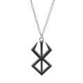 Game Berserk Behelit Badge Black Logo Sign Brand Of Sacrifice Sword Alloy Keychain Pendant Jewelry Cosplay Props Accessories.