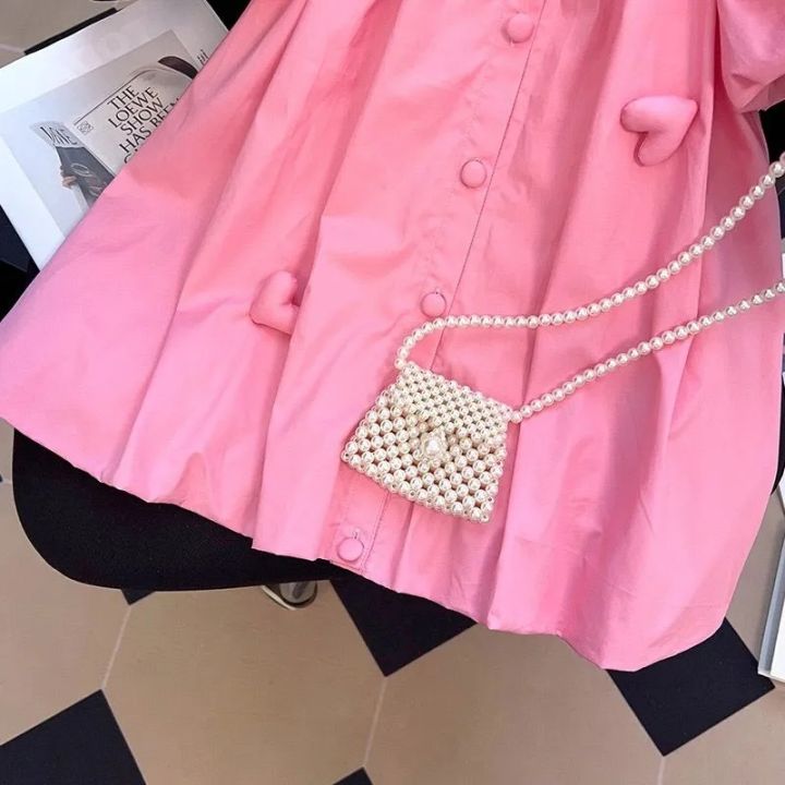 2-10%20Years%20Summer%20Cute%20Girls%20Dress%20Heart%20Jewelry%20Decoration%20Flip%20Collar%20Single%20Row%20Buckle%20Design%20Dress%20For%20Girl%20-%20Image%205