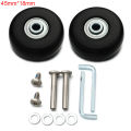 1Set Silent Sliding Travel Luggage Wheels Casters Repair Suitcase Parts Axles Axles Repair Kit Dia.40/45//50/60/70/75/80/90/100. 