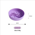 1pc Silicone Pet Slow Feeder Bowl, Helps Cats & Dogs Eat Properly, Anti-Spill Anti-Choke Divided Dish With Suction Cup Lick Mat. 