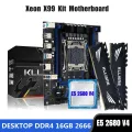 Kllisre X99 Motherboard Combo Kit Set LGA 2011-3 Xeon E5 2680 V4 CPU DDR4 16GB (2PCS 8G) 2666MHz Desktop Memory. 