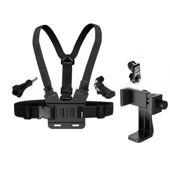 1%20PC%20Adjustable%20Phone%20Clip%20Holder%20With%20Chest%20Strap%20Fixation%20Bracket%20for%20Sport%20Camera%20Mobile%20Phone%20Camera%20Black%20Holder%20Accessory%20-%20Image%205