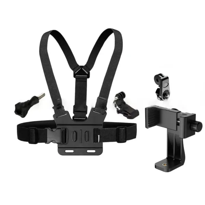 1%20PC%20Adjustable%20Phone%20Clip%20Holder%20With%20Chest%20Strap%20Fixation%20Bracket%20for%20Sport%20Camera%20Mobile%20Phone%20Camera%20Black%20Holder%20Accessory%20-%20Image%205