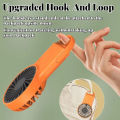 USB Rechargeable Foldable Mini Fan Quiet Clip On Fan Long Battery Life Desktop Outdoor Hiking Use. 