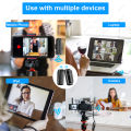 Wireless Lavalier Microphone Mini Portable Noise Reduction Audio Video Recording Microphone For iPhone Android With Charging Box. 