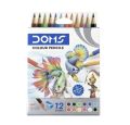 Doms Colour Pencils - 12 Shades (S). 