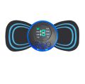 Full Body Mini Butterfly TENS Massager with 8 Modes, 19 Levels Electric Rechargeable Portable EMS Patch for Shoulder, Neck, Arms, Legs, Neck, Men/Women. 