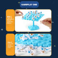 Astronauts Creative Balancing Tree Toy Balance Board Tabletop Party Funny Parent-Child Interactive Game Building Block Toy.