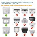 Professional Animal Stainless Steel Attachment Guide Comb Set for Wahl KM Detachable Blade (Only For #10/15/30) Pet, Dog Clipper. 