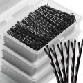 50-600pcs Black Straight Line Hair Clip U-shaped Needle Lady Hairpins Curly Wavy Grips Women Bobby Pins Styling Hair Accessories.