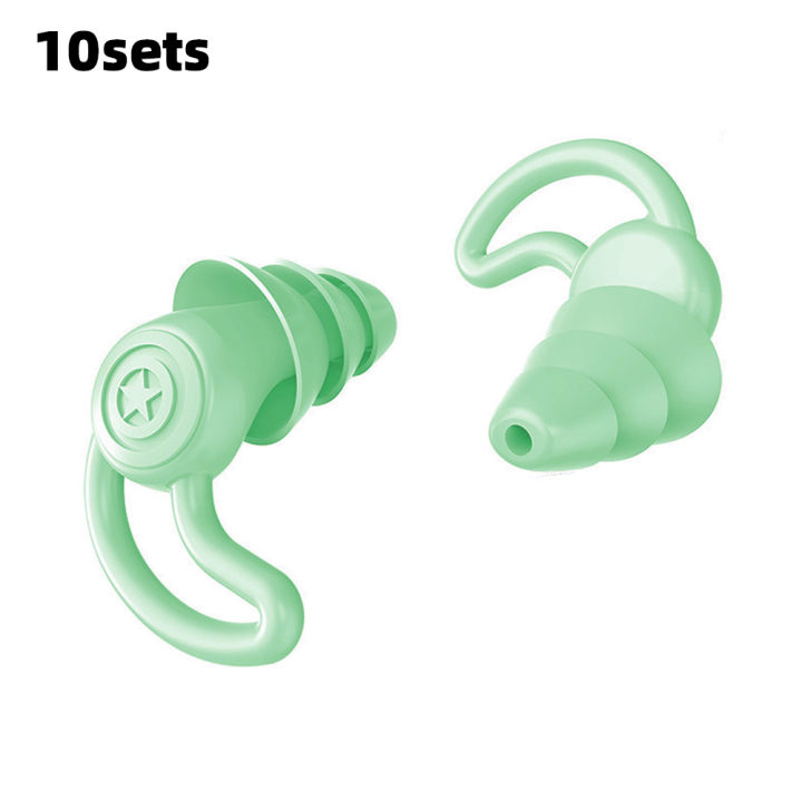 HUAK%203%20Layer%20Silicone%20Ear%20Plugs%20For%20Noise%20Reduction%20Reusable%20Ear%20Plugs%20for%20Sleeping,%20Swimming,%20Studying,%20Concerts,%20Noise%20Hearing%20-%20Image%207