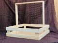 Baby gift/wooden basket 16/16/16 inches for wedding/engagement/birthday/any event. 
