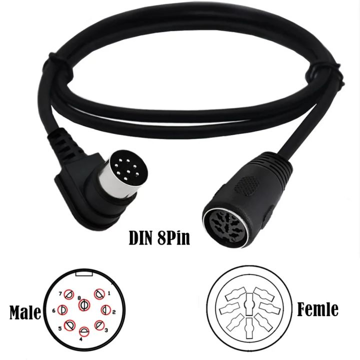 90%20Degree%20Angle%20Large%208%20Pin%20Din%20Male%20To%20Male%20Female%20Speaker%20Audio%20Cable%20Wire%20For%20Bang%20Olufsen%20B&O%20PowerLink%20BeoLab%20Power%20MK2%20-%20Image%205